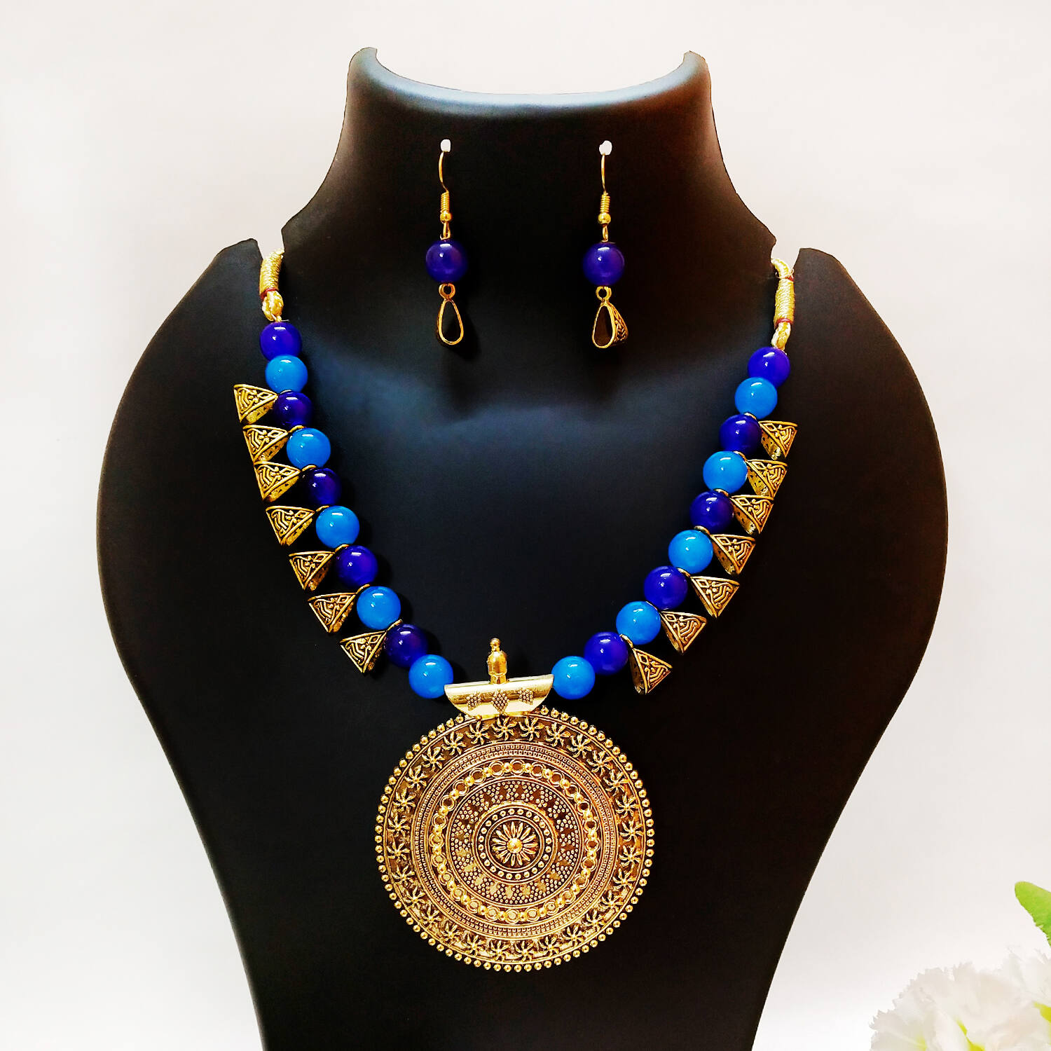 Grand Heiress Blue Opal Tennis Necklace | Local Eclectic – local eclectic